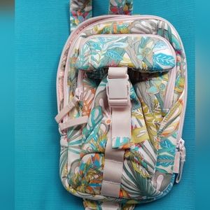 Vera Bradley rainforest canopy utility sling backpack